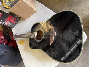 URBAN THE PHOENIX COLLECTION ACOUSTIC GUITAR WITH MOTHER OF PEARL INSERTS ON NECK