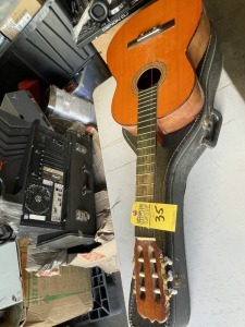 MEISEL MUSIC SUBSIDIARY WITH AVNET INC GAGLIANO 060 CLASSIC ACOUSTIC GUITAR (MISSING 5 STRINGS / HAS SCRATCHES & CHIPS / NECK TO BODY REPAIR)