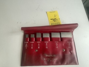 POUCH WITH STARRETT 6 PARALLEL BLOCKS