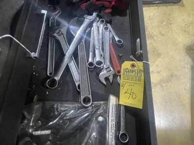 ASSORTED WRENCHES (CONTENTS OF 1 DRAWER)