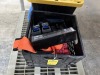 CRATES WITH CONTENTS - TIE DOWN STRAPS, BUNGEE CORDS, ETC ***TOOLS / EQUIPMENT LOCATION***