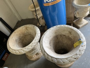 LARGE CEMENT PLANTERS ***TOOLS / EQUIPMENT LOCATION***