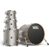 Natal KMA-UF22-SI1 Maple Originals US Fusion 22 Shell Pack 4 Piece Drum Set --- 10'' x 8'' Rack Tom / 12'' x 9'' Rack Tom / 16'' x 16'' Floor Tom / 22'' x 18'' Bass Drum - Silver Sparkle Finish (New) (Retail Price $1,949.99)