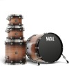 Natal KWN-UF22-BNB1 Walnut Originals Fusion 22 Shell Pack 4 Piece Drum Set --- 10'' x 8'' Rack Tom / 12'' x 9'' Rack Tom / 16'' x 16'' Floor Tom / 22'' x 18'' Bass Drum - Vintage Burst Finish (New) (Retail Price $2,699.99)