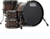 Natal KWN-UFX-BNB1 Walnut Originals US Fusion X Shell Pack 4 Piece Drum Set --- 10'' x 6.5'' Rack Tom / 12'' x 7'' Rack Tom / 16'' x 14'' Floor Tom / 22'' x 18'' Bass Drum - Vintage Burst Finish (New) (Retail Price $2,599.99)