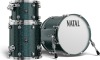 Natal KTW-TJ-BRG1 Caf Racer Traditional Jazz Shell Pack 3 Piece Drum Set --- 12'' x 8'' Rack Tom / 14'' x 14'' Floor Tom / 18'' x 14'' Bass Drum - British Racing Green Sparkle Finish (New) (Retail Price $1,399.99)