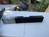 SAMSUNG HW-T400 SOUND BAR - APPROXIMATELY 25'' LONG / REMOTE / POWER CORD (SMALL FRAY ON CLOTH LOWER LEFT FRONT) (FAIR CONDITION) - 4