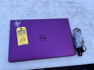 DELL LAPTOP - VIOLET / AMD A8 / ADAPTER - SERIAL No. DJFXC72 (FAIR CONDITION)