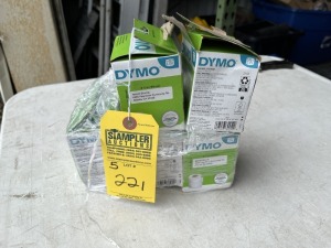 DYMO LABEL ROLLS - 1 1/8'' x 3 1/2'' (NEW IN BOX)