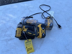 DEWALT TOOLS - DCS354 CORDLESS MULTI-TOOL WITH BATTERY / DCF787 1/4'' IMPACT DRIVER WITH BATTERY & CHARGER (BOTH VERY GOOD CONDITION)