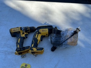 DEWALT TOOLS - DCD790 CORDLESS 1/2'' DRILL - NO BATTERY (GOOD CONDITION) / DCF620 DRYWALL SCREW GUN WITH BATTERY & CHARGER (VERY GOOD CONDITION)