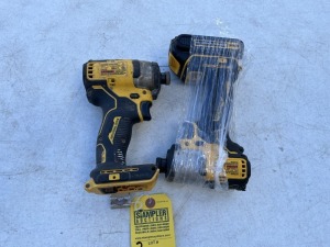 DEWALT TOOLS - DCF840 1/4'' IMPACT DRIVER WITH BATTERY / DCF809 1/4 IMPACT DRIVER - NO BATTERY (BOTH GOOD CONDITION)