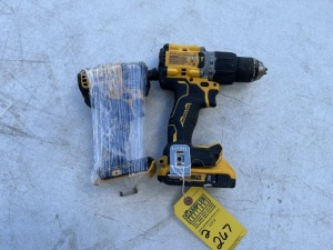 DEWALT TOOLS - DCD805 1/2'' HAMMER DRILL WITH BATTERY / DCF809 1/4'' IMPACT DRIVER - NO BATTERY (BOTH GOOD CONDITION)