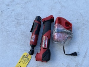 MILWAUKEE TOOLS - 2836-20 OSCILLATING MULTI-TOOL - NO BATTERY / 2457-20 3/8'' RATCHET WITH BATTERY & CHARGER (LIKE NEW CONDITION)