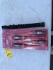 MILWAUKEE TOOLS - 48-22-2204 4-PIECE INSULATED SCREWDRIVER SET WITH CANVAS POUCH - 1000V / 15-PIECE BOX RATCHET SET (MISSING 1 PIECE FROM 16-PIECE SET) (ALL NEW)