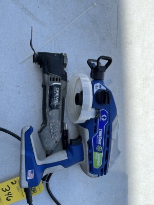 ASSORTED TOOLS - DREMEL MM35 MULTI-MAX CORDED OSCILLATING MULTI-TOOL / GRACO TRUCOAT TRUE AIRLESS SPRAYER - NO CUP (BOTH GOOD CONDITION)