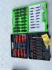 TOOLS - OEM TOOLS 24447 16-PIECE LOCKING LUG MASTER KEY SET IN RESIN CASE (VERY GOOD CONDITION) / 18-PIECE SCREWDRIVERS & MINI SCREWDRIVERS WITH 39 TIPS (VERY GOOD CONDITION) - 2