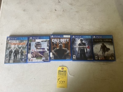 PLAYSTATION PS4 GAMES IN CASES - SEE PICTURES FOR SPECIFIC DETAILS (PRE-OWNED)