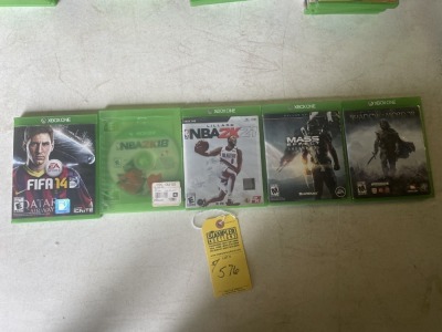 X-BOX ONE GAMES IN CASES - SEE PICTURES FOR SPECIFIC DETAILS (PRE-OWNED)