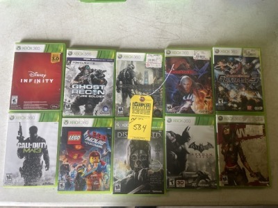 X-BOX 360 GAMES IN CASES - SEE PICTURES FOR SPECIFIC DETAILS (PRE-OWNED)