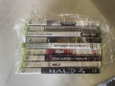 X-BOX 360 GAMES IN CASES - SEE PICTURES FOR SPECIFIC DETAILS (PRE-OWNED)