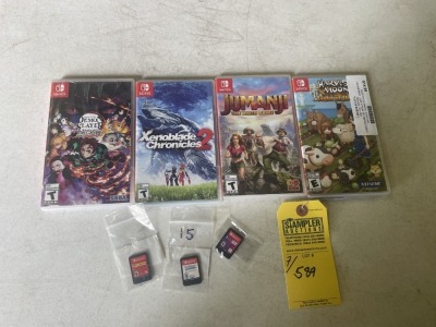 NINTENDO SWITCH GAMES (4 IN CASES / 3 NO CASES) - SEE PICTURES FOR SPECIFIC DETAILS (PRE-OWNED)