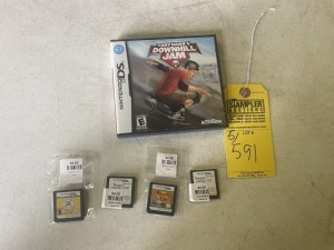 NINTENDO DS GAMES (1 IN CASE / 4 NO CASES) - SEE PICTURES FOR SPECIFIC DETAILS (PRE-OWNED)