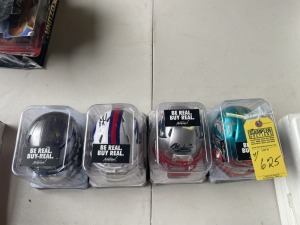 ASSORTED RIDDELL MINI HELMETS (NEW IN BOXES)