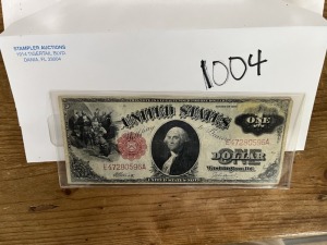 1917 ONE DOLLAR IN PLASTIC ***LOCATED IN DAVIE, FL***