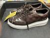 LOUIS VUITTON SHOES - BROWN CHECKER PATTERN - SIZE 7 (PRE-OWNED) ***LOCATED IN DAVIE, FL*** - 3