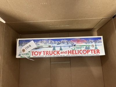 HESS TOY TRUCK WITH HELICOPTER - 1995 (NEW IN BOX) ***LOCATED IN DAVIE, FL***