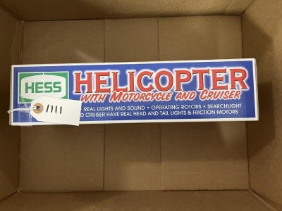 HESS HELICOPTER WITH MOTORCYCLE & CRUISER - 2001 (NEW IN BOX) ***LOCATED IN DAVIE, FL***