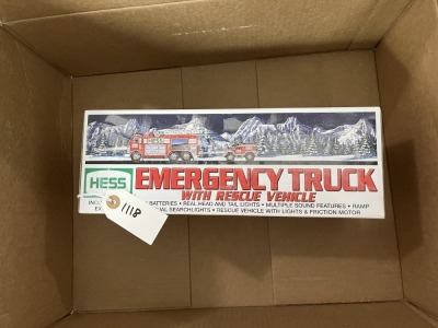 HESS EMERGENCY TRUCK WITH RESCUE VEHICLE - 2005 (NEW IN BOX) ***LOCATED IN DAVIE, FL***