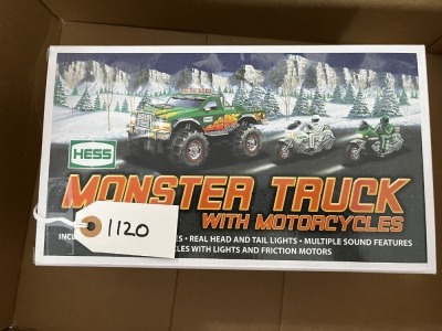 HESS MONSTER TRUCK WITH MOTORCYCLES - 2007 (IN BOX) ***LOCATED IN DAVIE, FL***