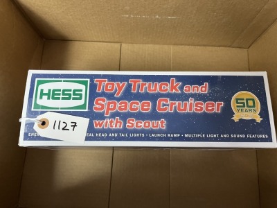 HESS TOY TRUCK & SPACE CRUISER WITH SCOUT - 2014 (IN BOX) ***LOCATED IN DAVIE, FL***