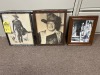 JOHN WAYNE FRAMED WESTERN PICTURES - BLACK & WHITE ***LOCATED IN DAVIE, FL***