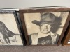 JOHN WAYNE FRAMED WESTERN PICTURES - BLACK & WHITE ***LOCATED IN DAVIE, FL*** - 3