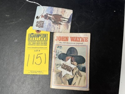 BOOK OF JOHN WAYNE FILMS WITH BADGE ***LOCATED IN DAVIE, FL***