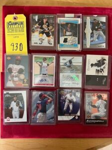 ASSORTED SPORTS CARDS - 19- BASEBALL / 1- BASKETBALL / 1- HOCKEY ***LOCATED IN DAVIE, FL***