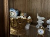 ASSORTED PIECES - CLOCKS, PORCELAIN STATUES, ETC - 2