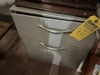 SMALL METAL FILE CABINET WITH 2 DRAWERS