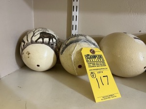 HAND PAINTED OSTRICH EGGS - MADE IN ZIMBABWE