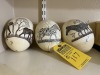 HAND PAINTED OSTRICH EGGS - MADE IN ZIMBABWE - 2