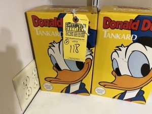 DONALD DUCK TANKARDS (NEW IN BOX)