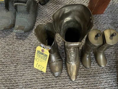 ASSORTED DECORATIVE BRASS BOOTS