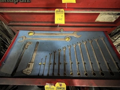 ASSORTED COMBINATION WRENCHES, ADJUSTABLE PIPE WRENCHES, ETC