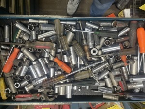 ASSORTED SIZE SOCKETS, ETC