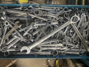 ASSORTED PIECES - COMBINATION WRENCHES, ETC