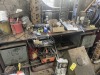 ROLLING BENCH WELDER WITH 2 DRAWERS - 6' (DOES NOT INCLUDE DRAWER CONTENTS / DOES INCLUDE CONTENTS ABOVE & BELOW)