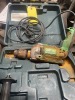 ASSORTED 1/2'' HAMMER DRILL - RYOBI D552H - 2-SPEED / REVERSIBLE (GOOD CONDITION) / HITACHI D136F DRILL WITH CASE (POOR CONDITION) - 2